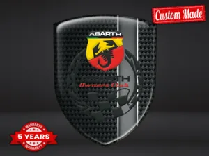 Fiat Abarth Decalcomanie Lunotto Auto Corse Pregiate Resistenti